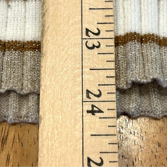 Nine West Ribbed Crewneck Striped Sweater M - Picture 9 of 9